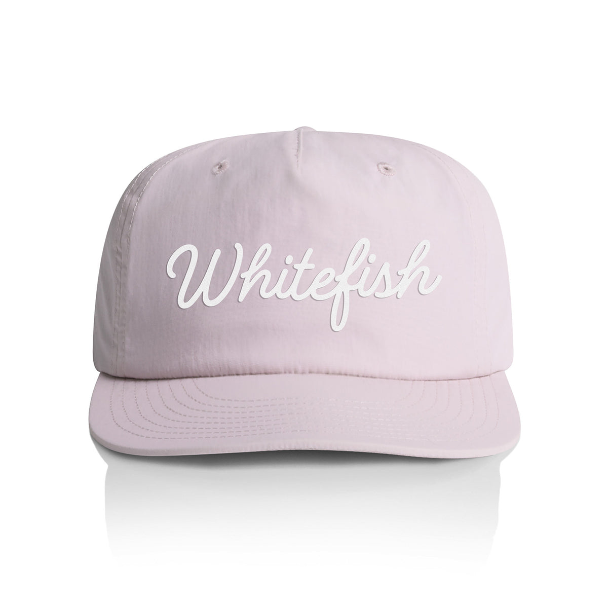 Whitefish Cursive Nylon Snapback