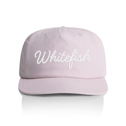 Whitefish Cursive Nylon Snapback