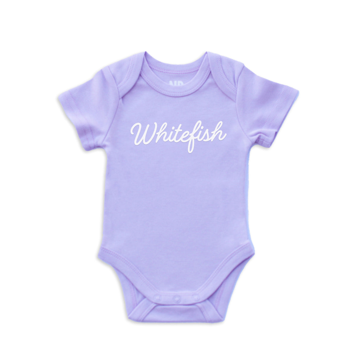 Whitefish Cursive Onesie