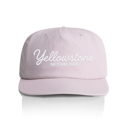 Yellowstone National Park Cursive Nylon Snapback