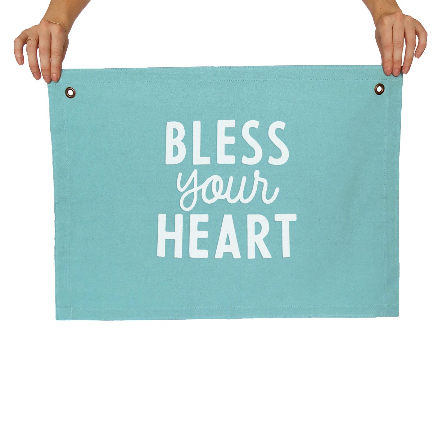 Bless Your Heart Large Canvas Flag