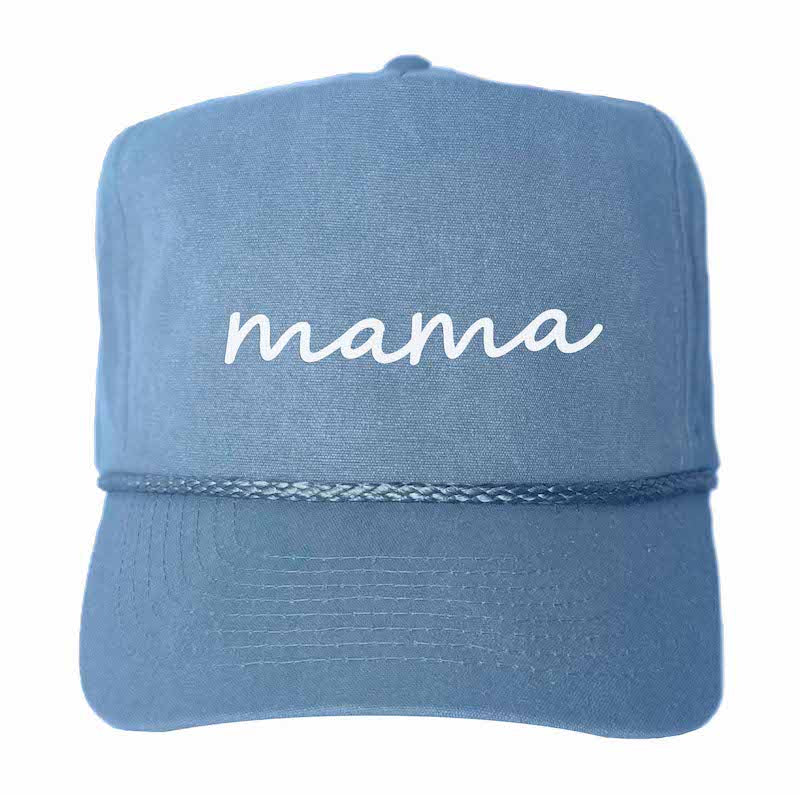 Mama Cursive Canvas Trucker