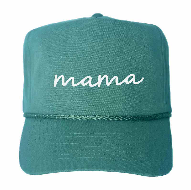 Mama Cursive Canvas Trucker