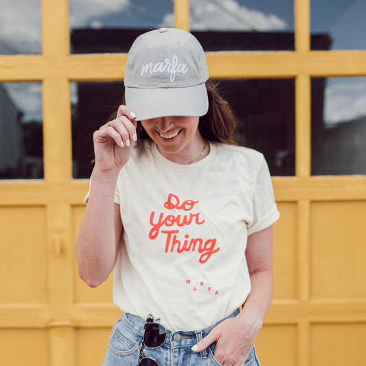 Marfa Cursive Baseball Cap