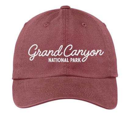 Grand Canyon National Park Cursive Baseball Cap