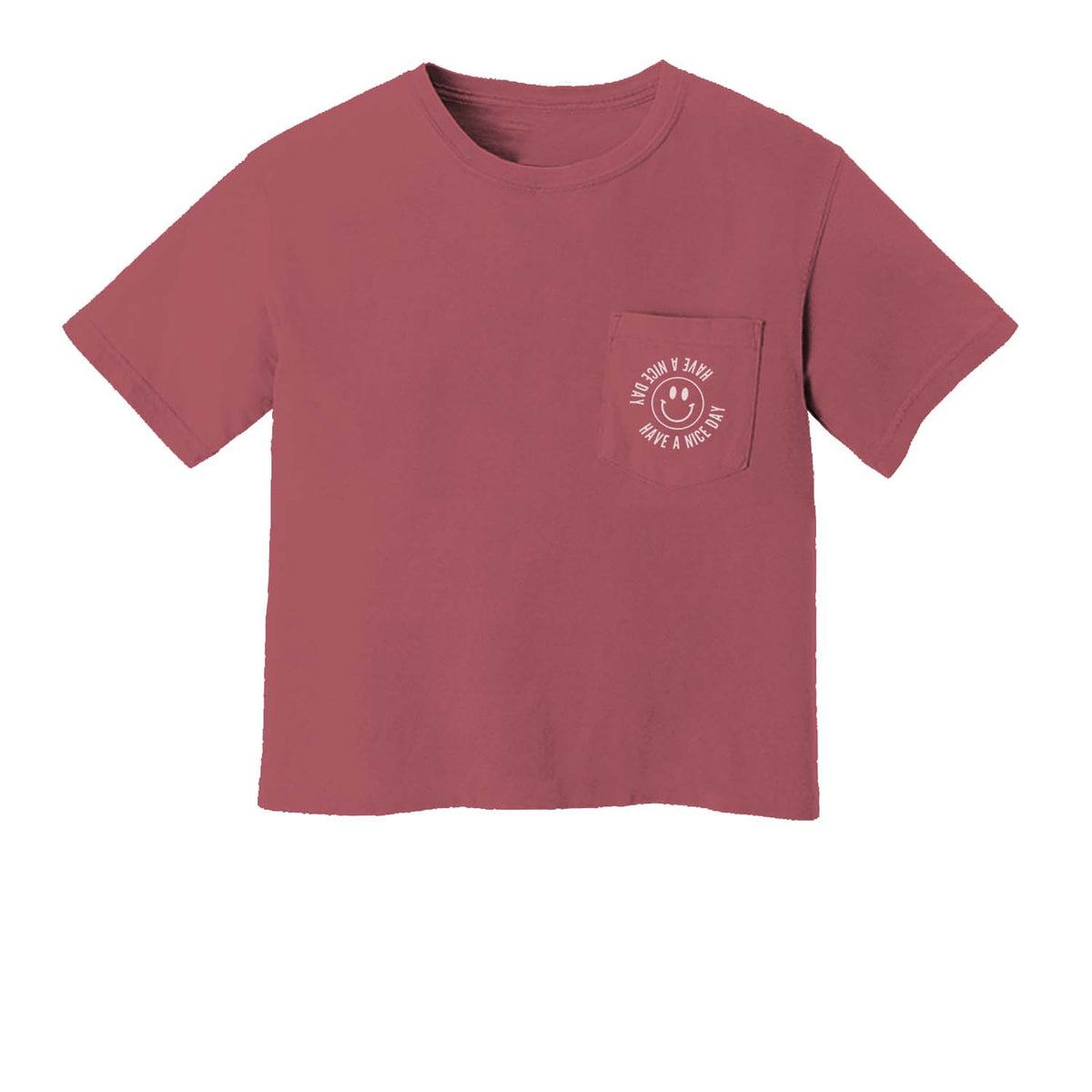 Smile Have a Nice Day Pocket Tee