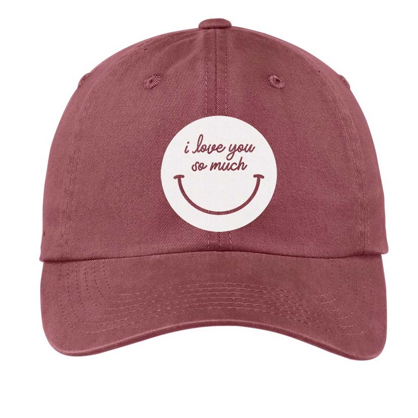 i love you so much Smile Baseball Cap