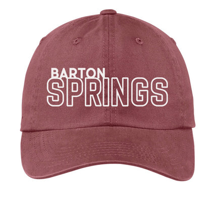 Barton Springs Outline Baseball Cap