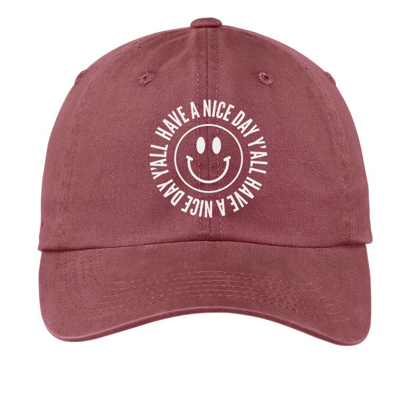 Smile Have a Nice Day Y'all Baseball Cap