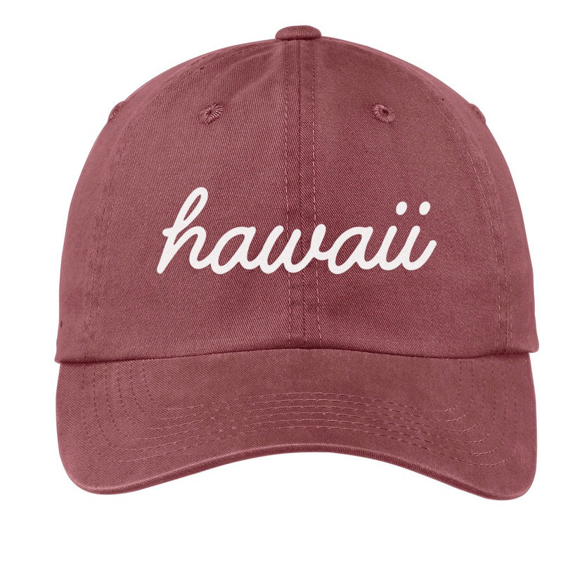 Hawaii Cursive Baseball Cap