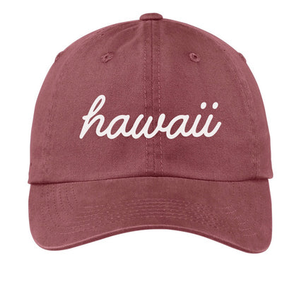 Hawaii Cursive Baseball Cap