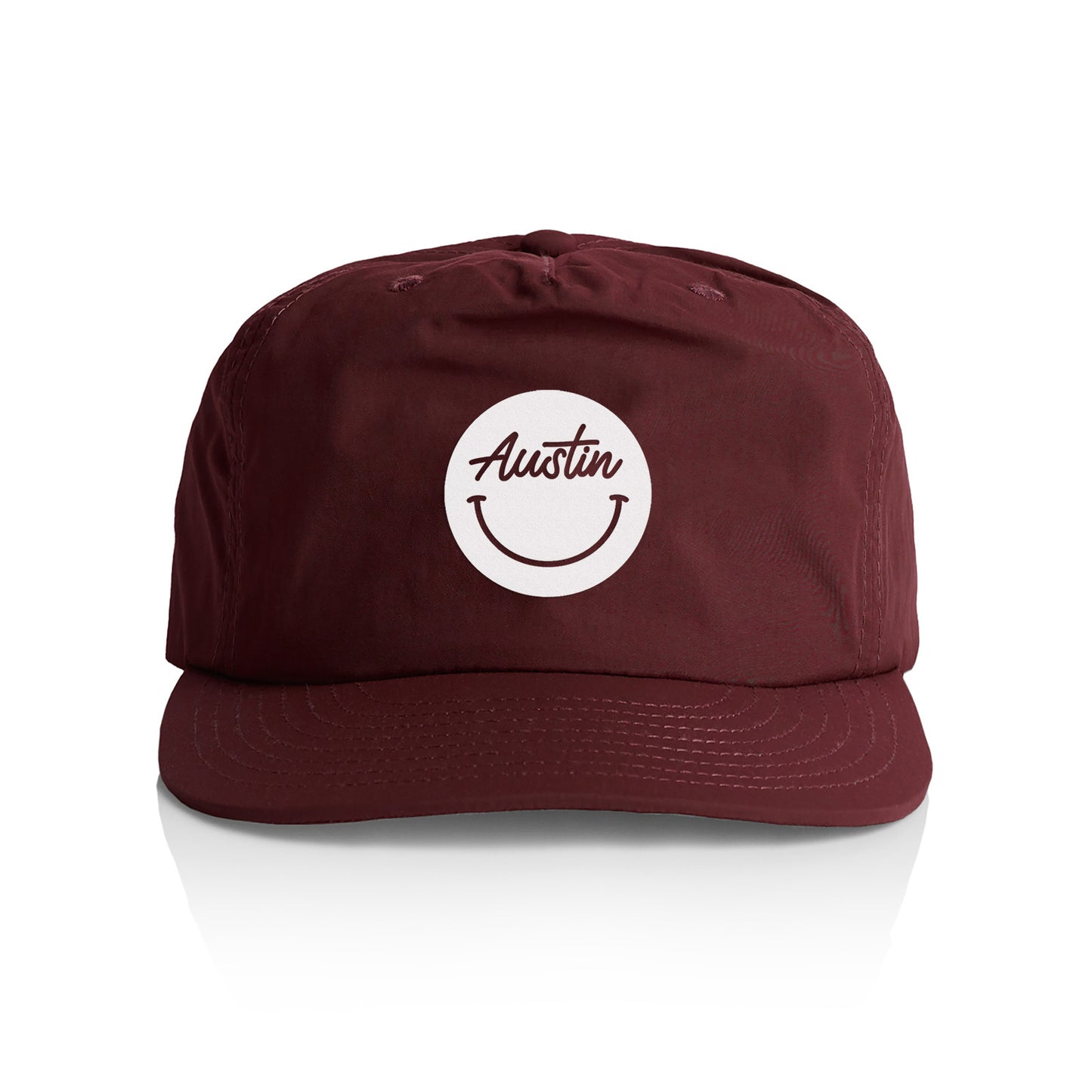 Austin Cursive Smile Nylon Snapback