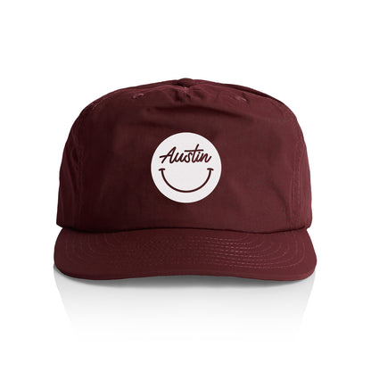 Austin Cursive Smile Nylon Snapback