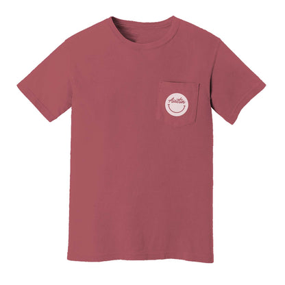 Austin Cursive Smile Pocket Tee
