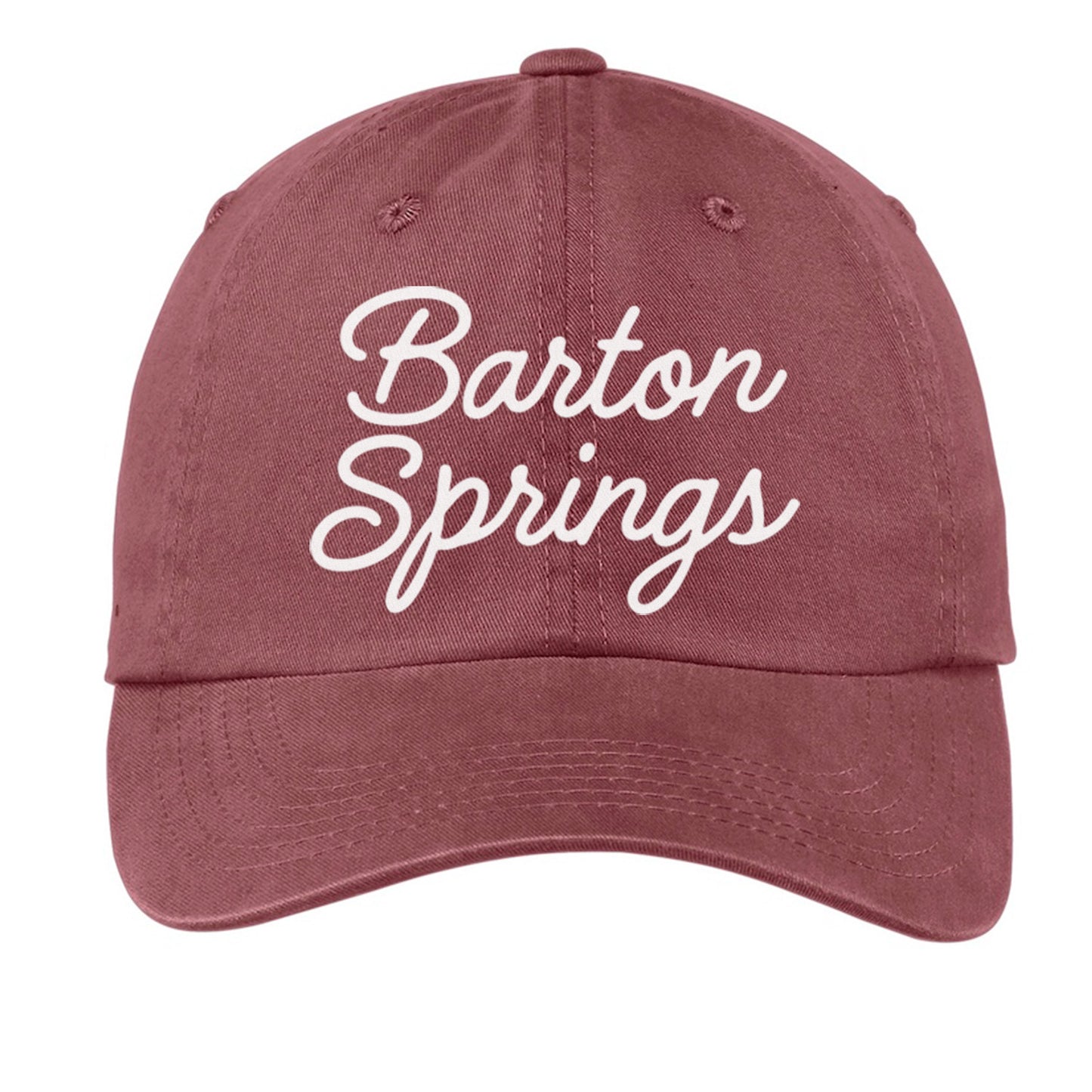 Barton Springs Cursive Baseball Cap