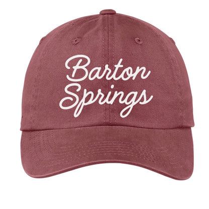 Barton Springs Cursive Baseball Cap