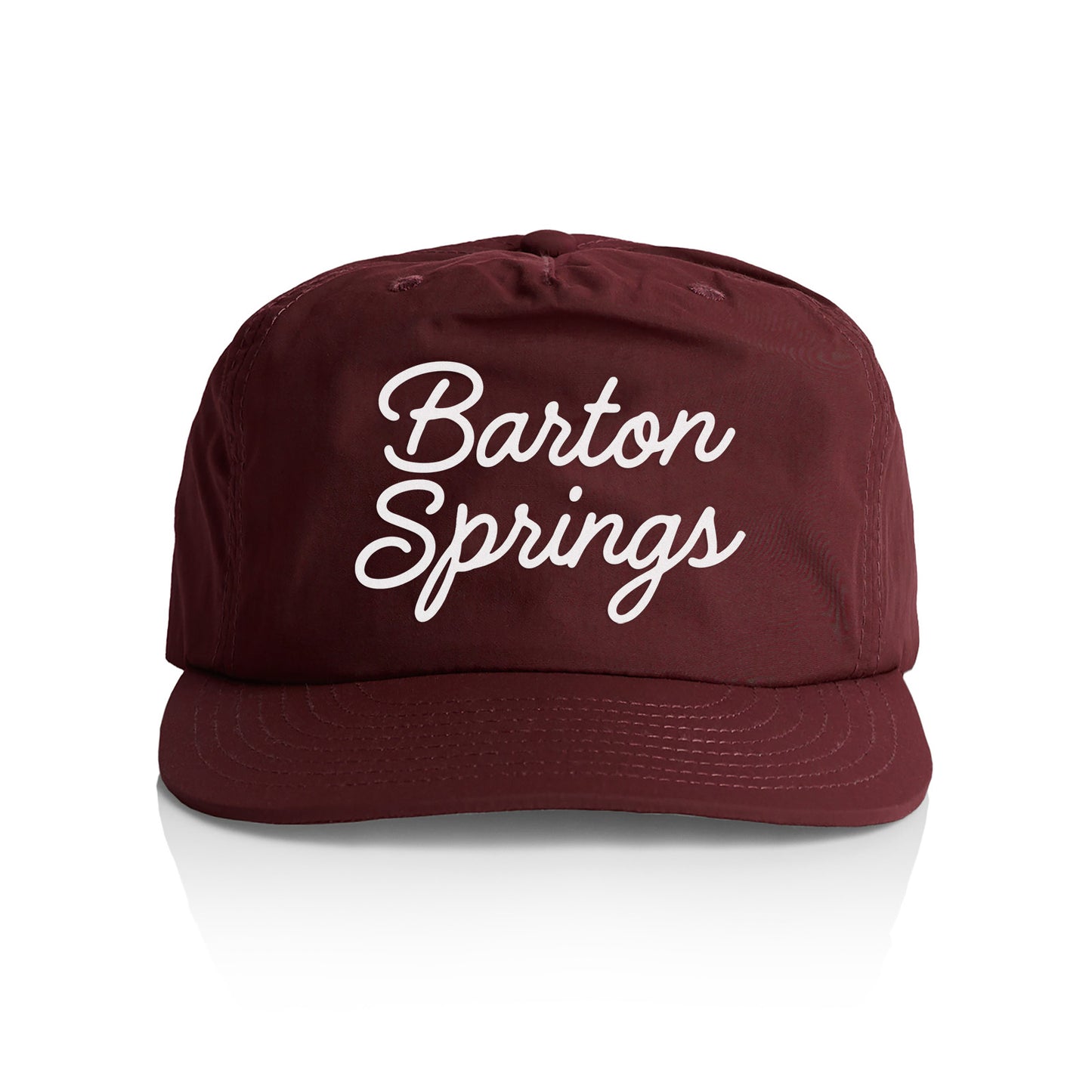 Barton Springs Cursive Nylon Snapback