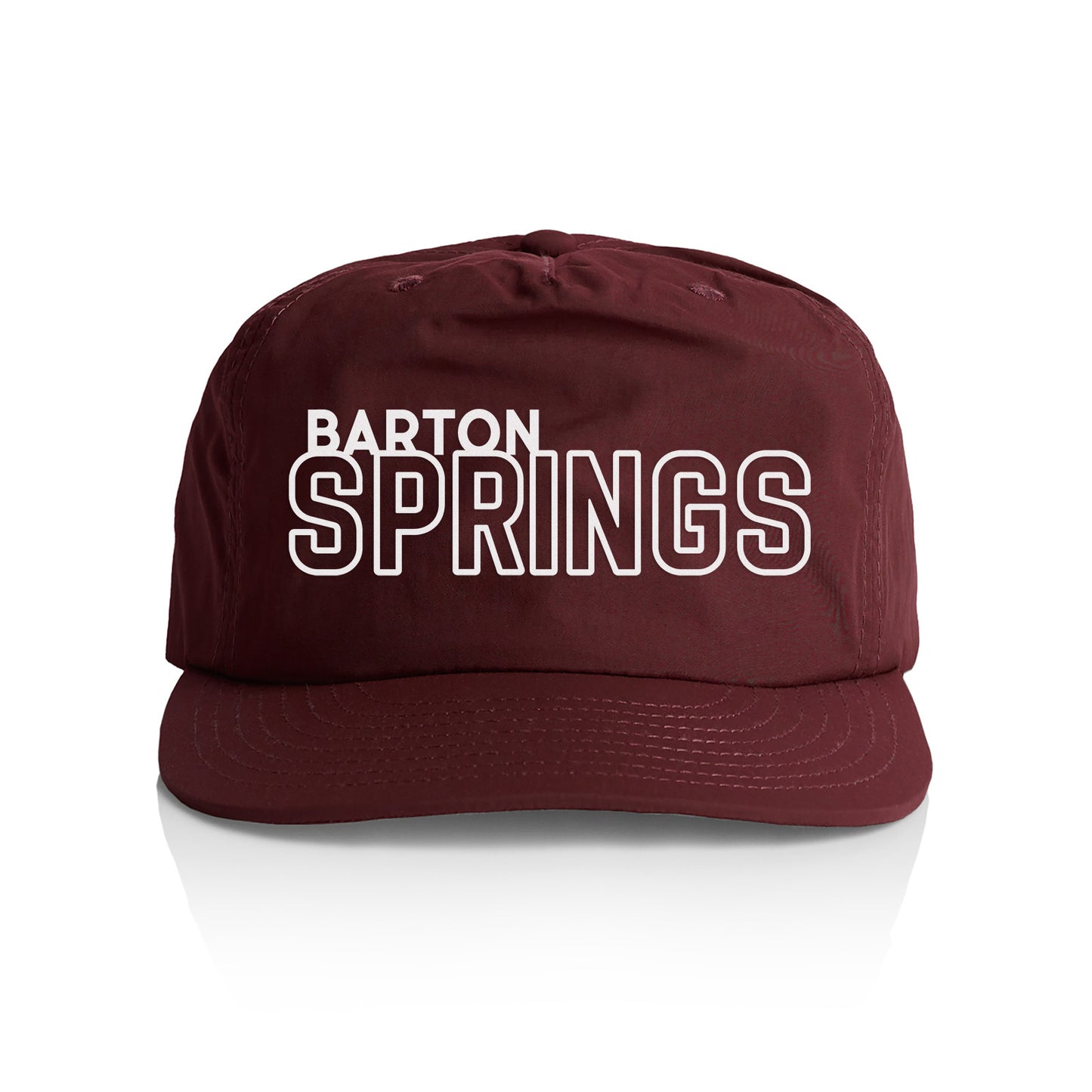 Barton Springs Outline Nylon Snapback