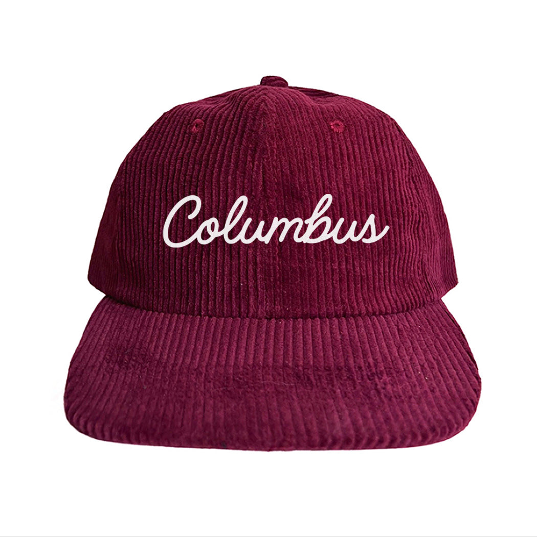 Columbus Cursive Corduroy Cap