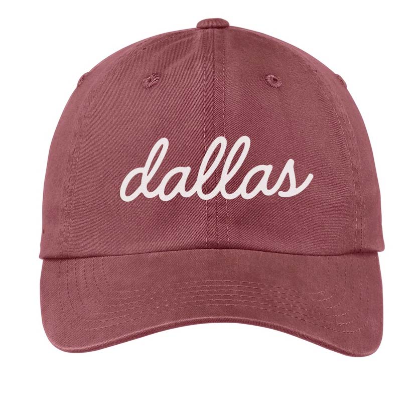 Dallas new Cursive Baseball Cap