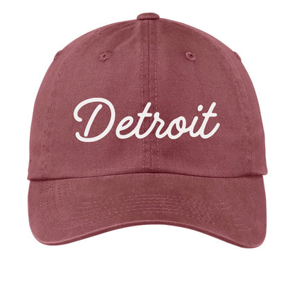 Detroit Cursive Baseball Cap