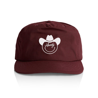 Howdy Cowboy Cursive Nylon Snapback