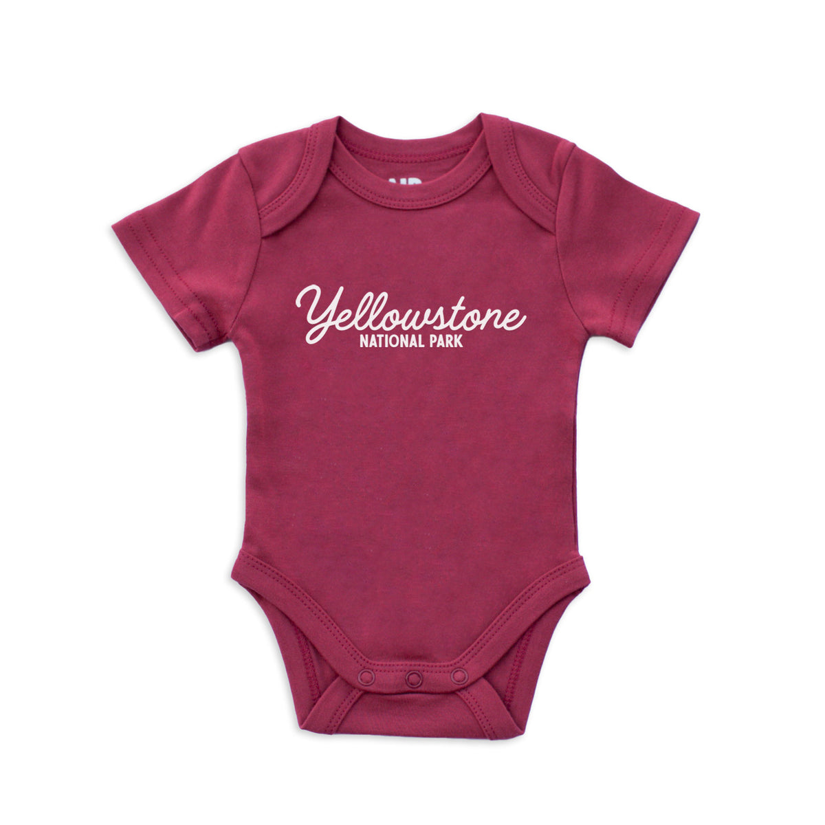 Yellowstone National Park Cursive Onesie