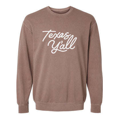 Texas Y'all Washed Sweatshirt