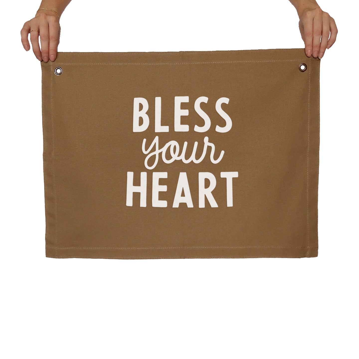 Bless Your Heart Large Canvas Flag