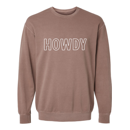 Howdy Outline Washed Sweatshirt