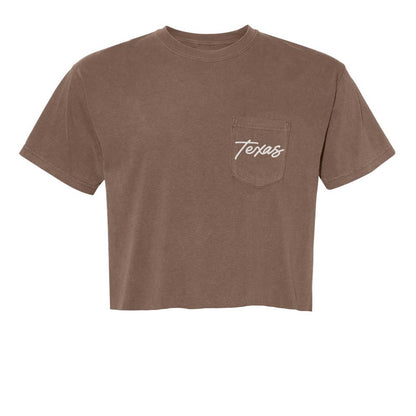 Texas Cursive Pocket Tee