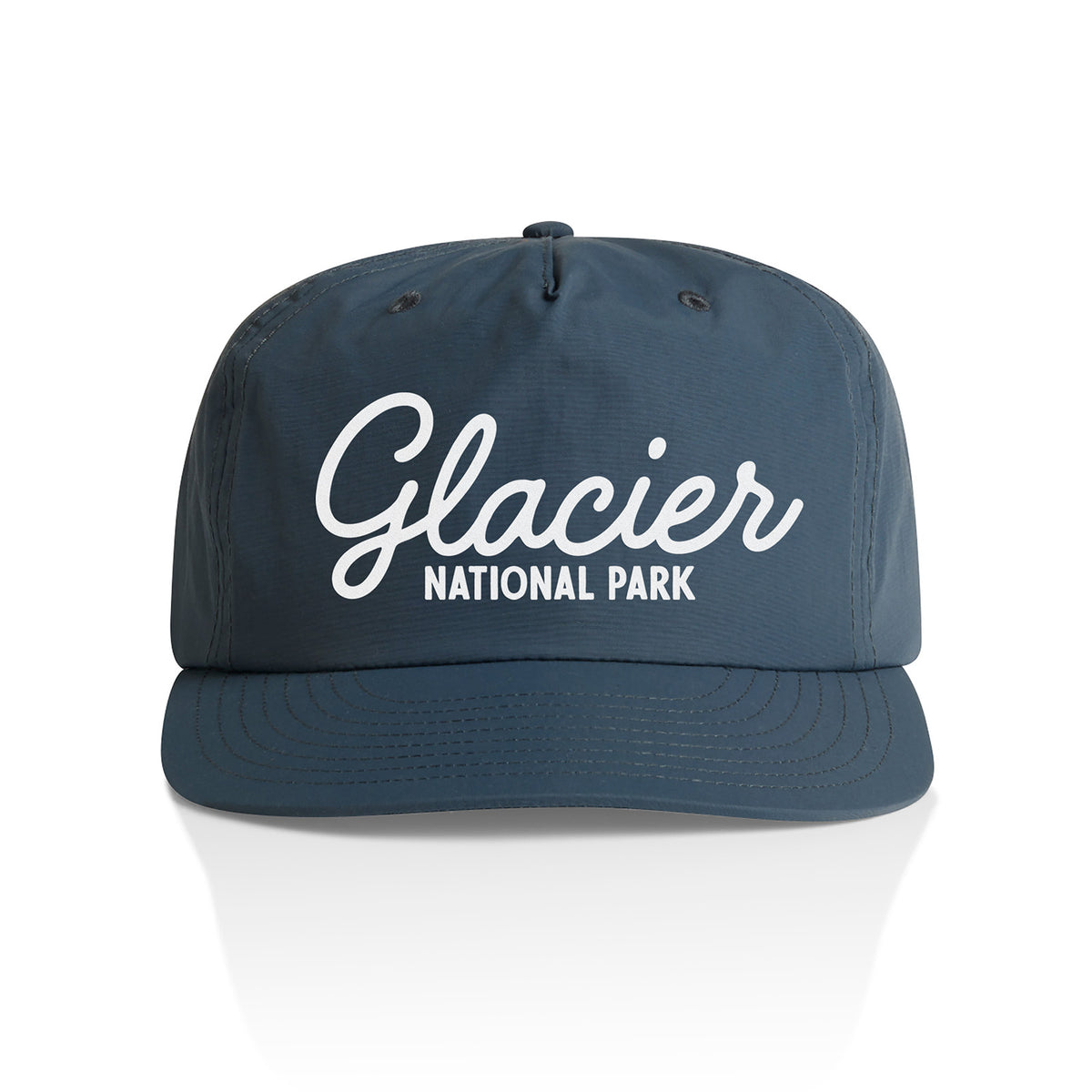 Glacier National Park Cursive Nylon Snapback