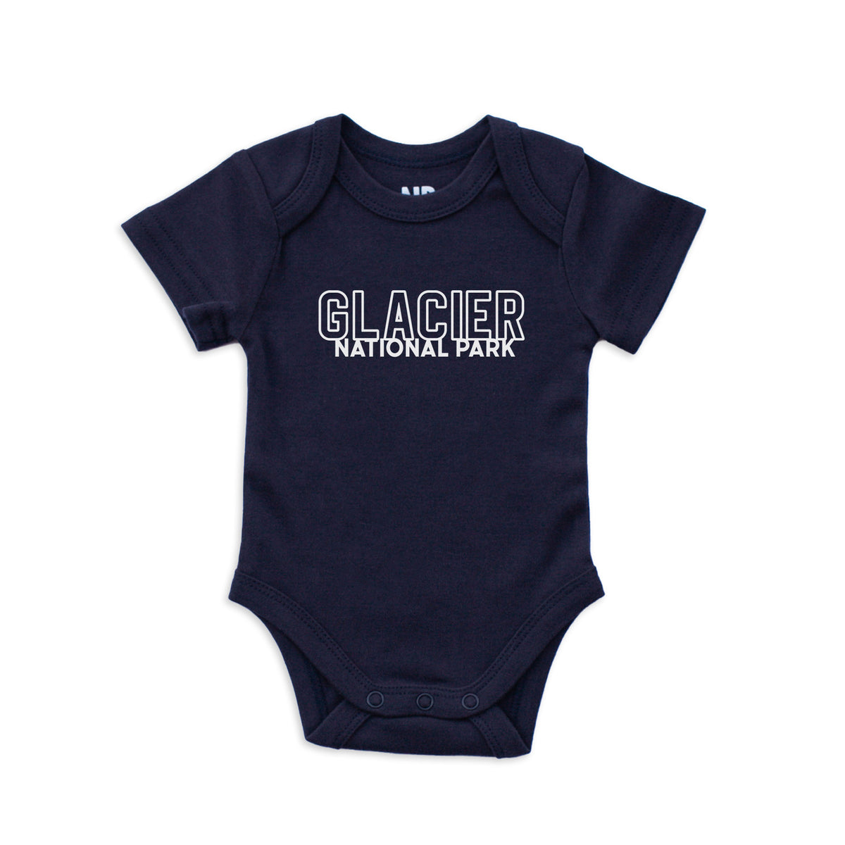 Glacier National Park Outline Onesie