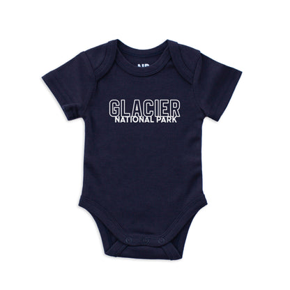 Glacier National Park Outline Onesie