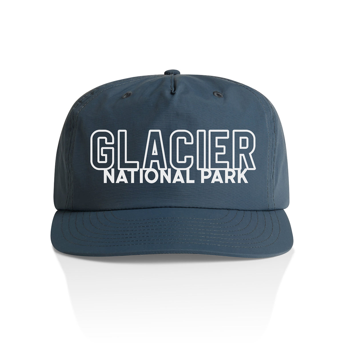 Glacier National Park Outline Nylon Snapback