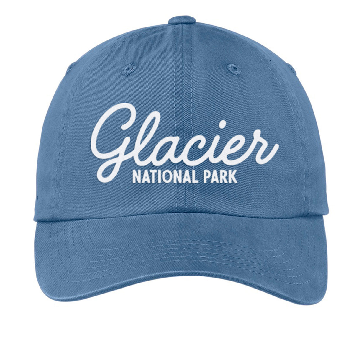 Glacier National Park Cursive Baseball Cap