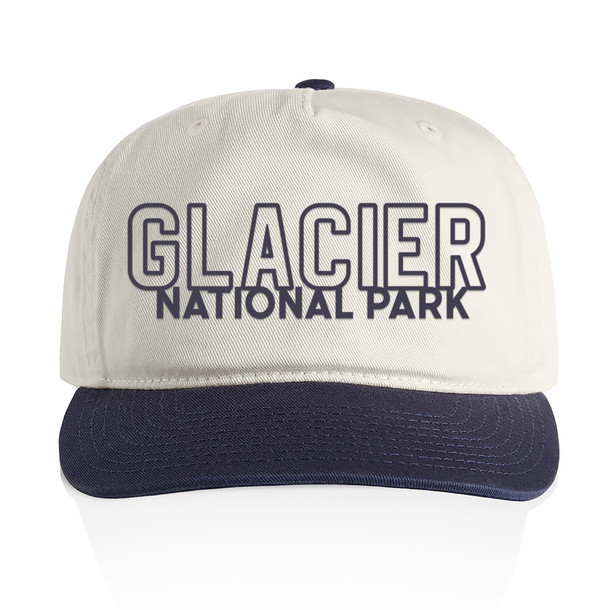 Glacier National Park Outline 2 Tone Cap