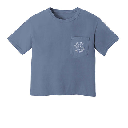 Smile Have a Nice Day Pocket Tee