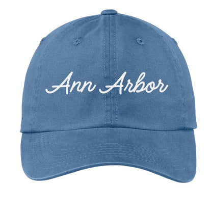 Ann Arbor Cursive Baseball Cap