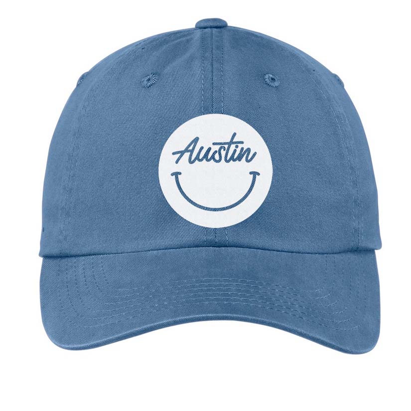 Austin Cursive Smile Baseball Cap