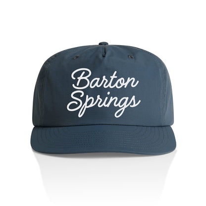 Barton Springs Cursive Nylon Snapback