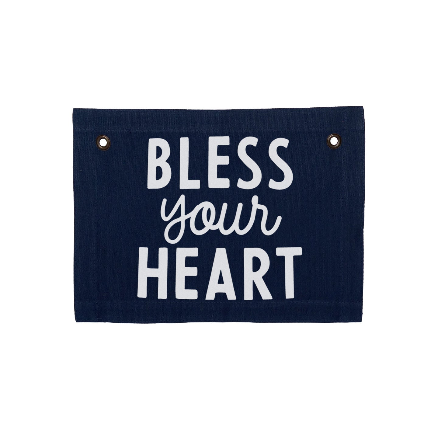 Bless your Heart Small Canvas Flag