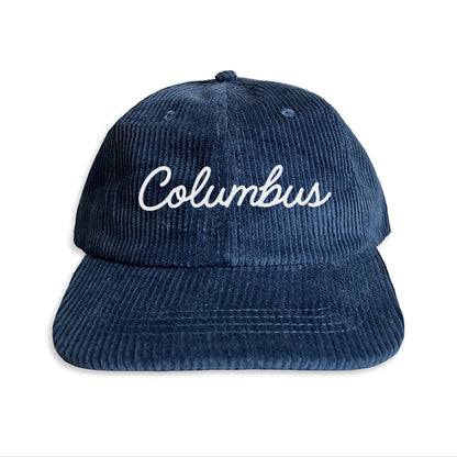 Columbus Cursive Corduroy Cap