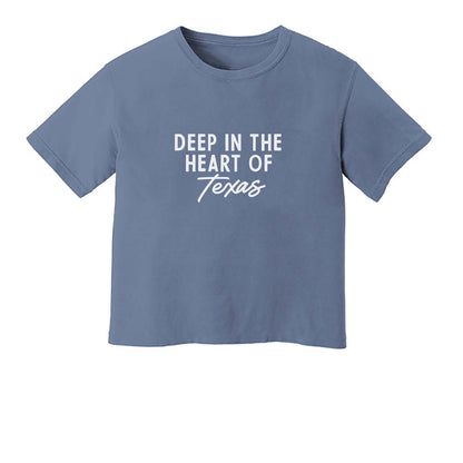 Deep in the Heart of Texas Washed Crop Tee