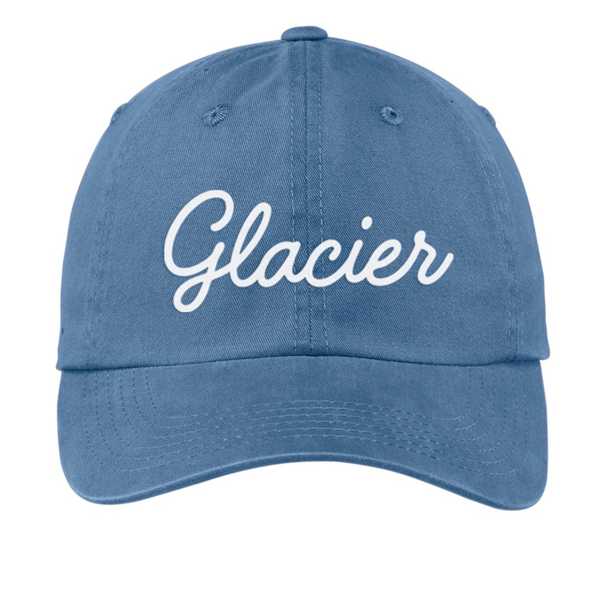 Glacier Cursive Baseball Cap
