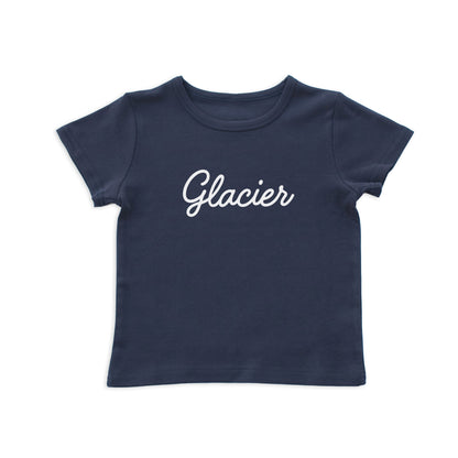 Glacier Cursive Kids Tee