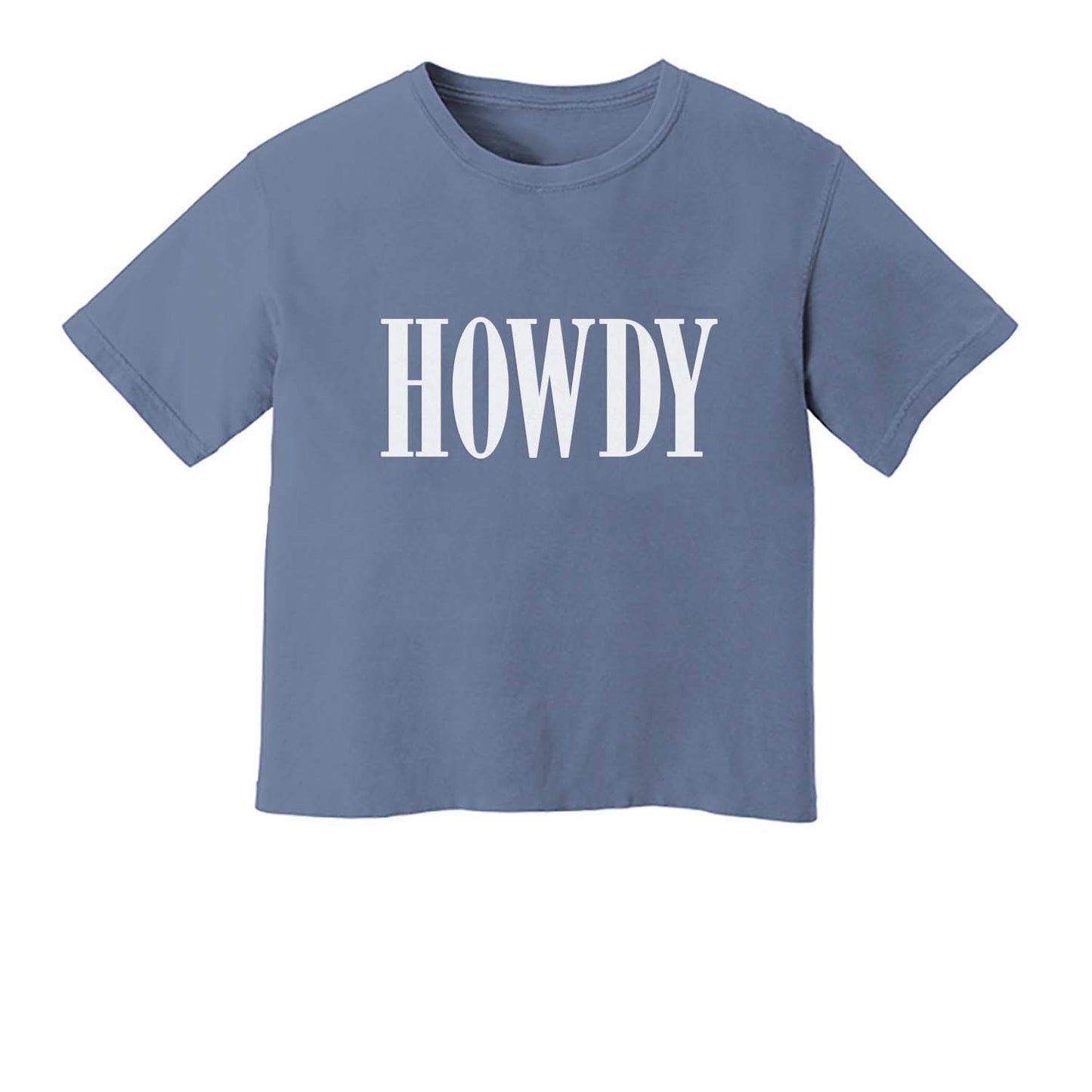 Howdy Western Washed Crop Tee