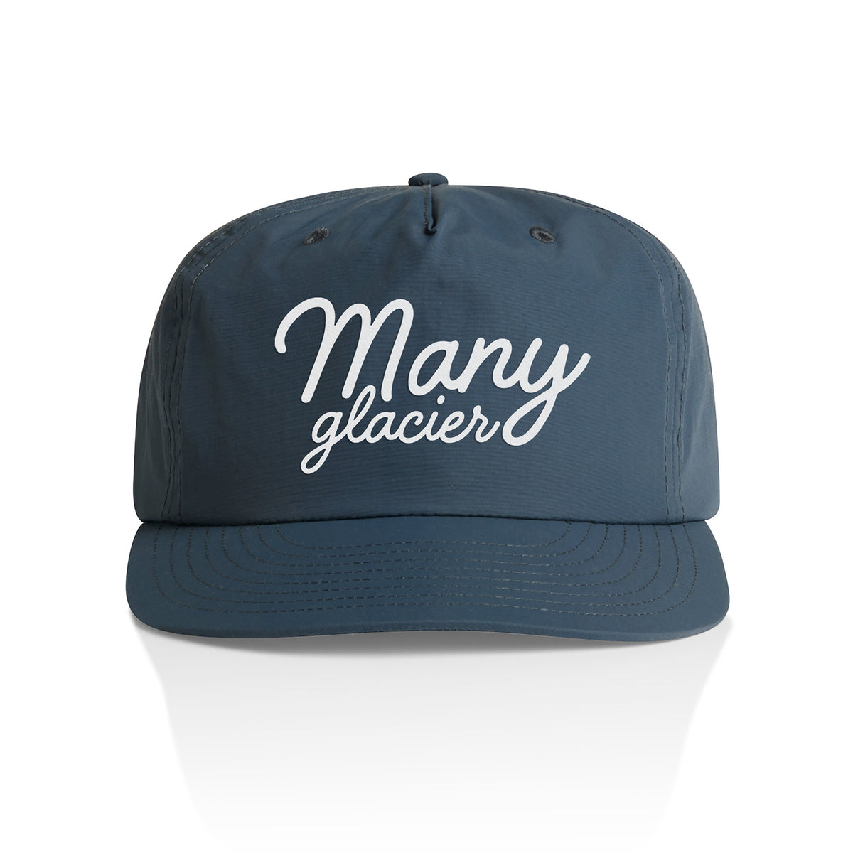 Many Glacier Cursive Nylon Snapback