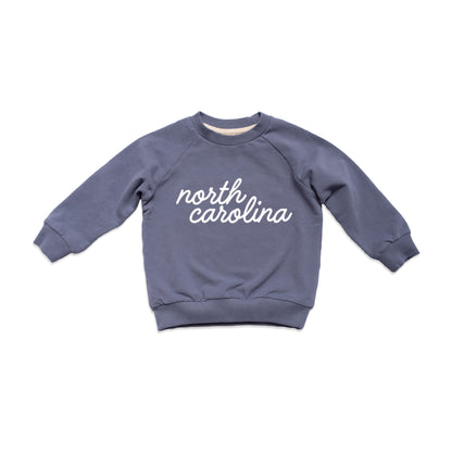 North Carolina Cursive Kids Sweatshirt