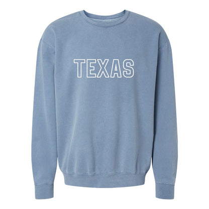 Texas Outline Washed Sweatshirt